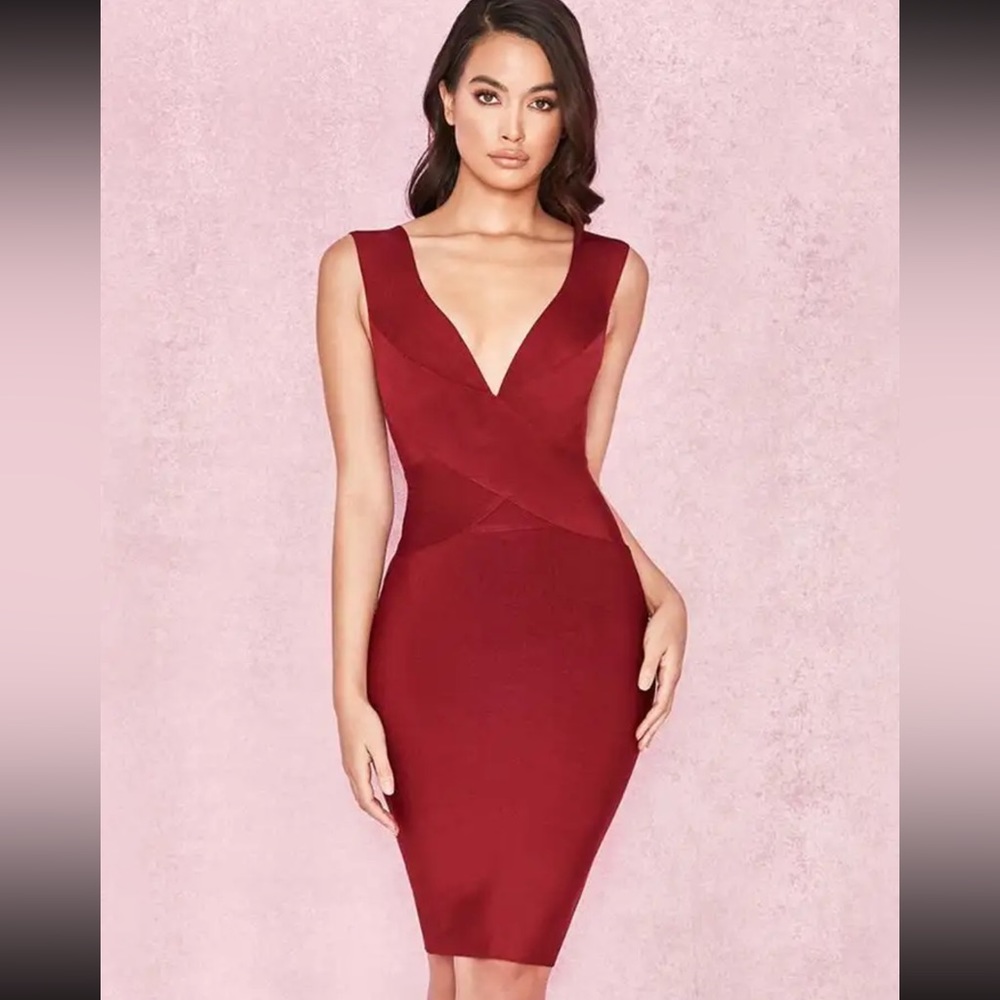 Like new sexy red bandage mini dress - XS/S!